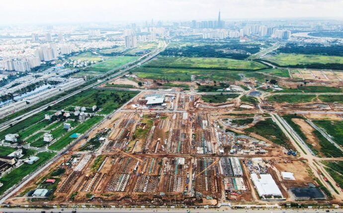 Tiến độ xây dựng dự án The Global City vào ngày 05/06/2022